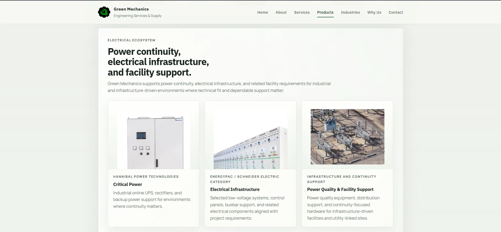 Green Mechanics responsive screen 4