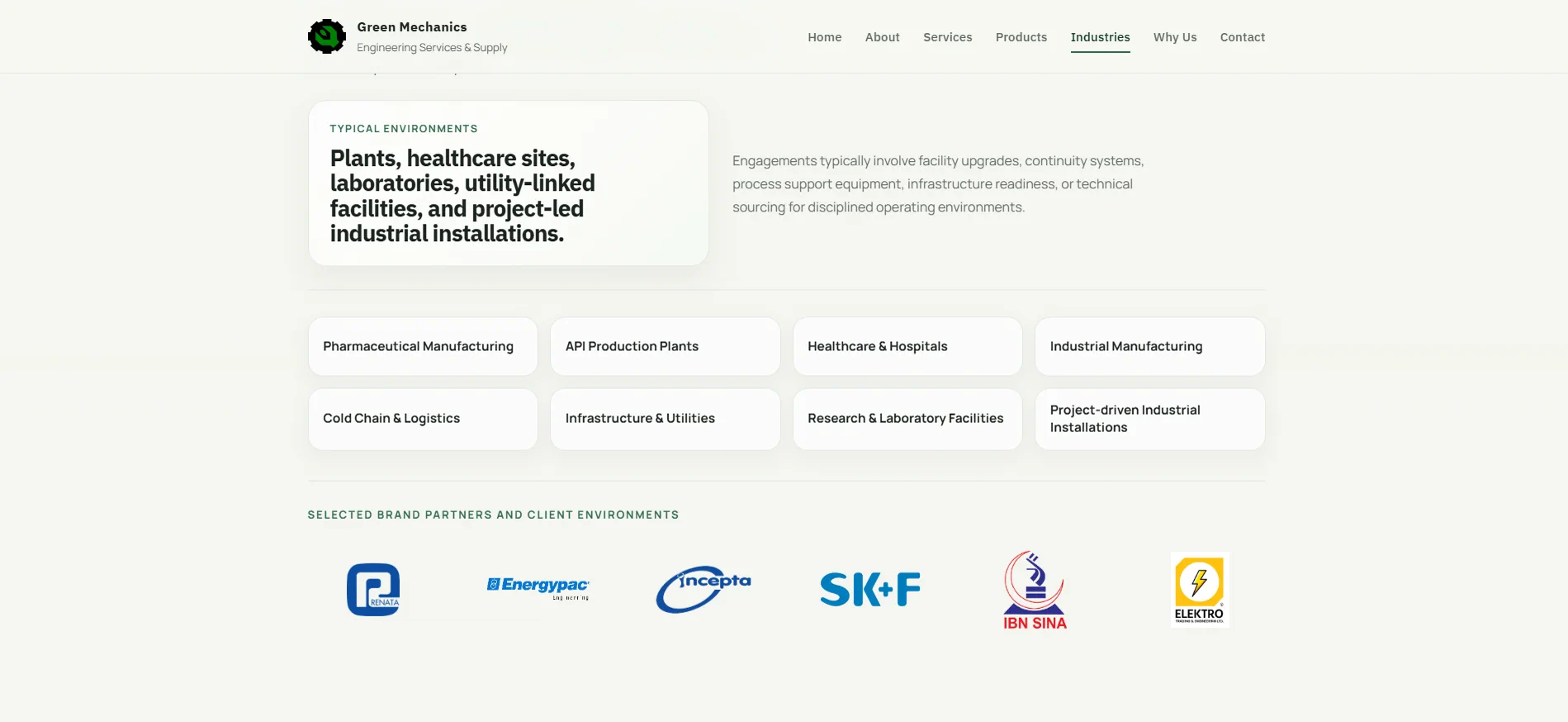 Green Mechanics responsive screen 6