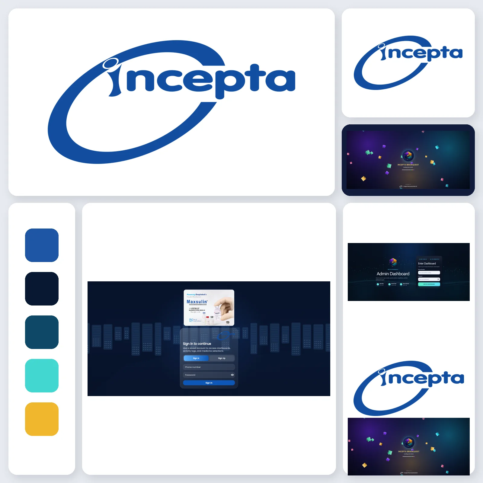 Incepta Quiz and Puzzle Game delivered website view 2