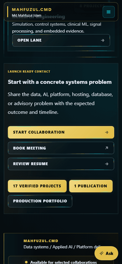 CEO AZM Labs Portfolio feature media