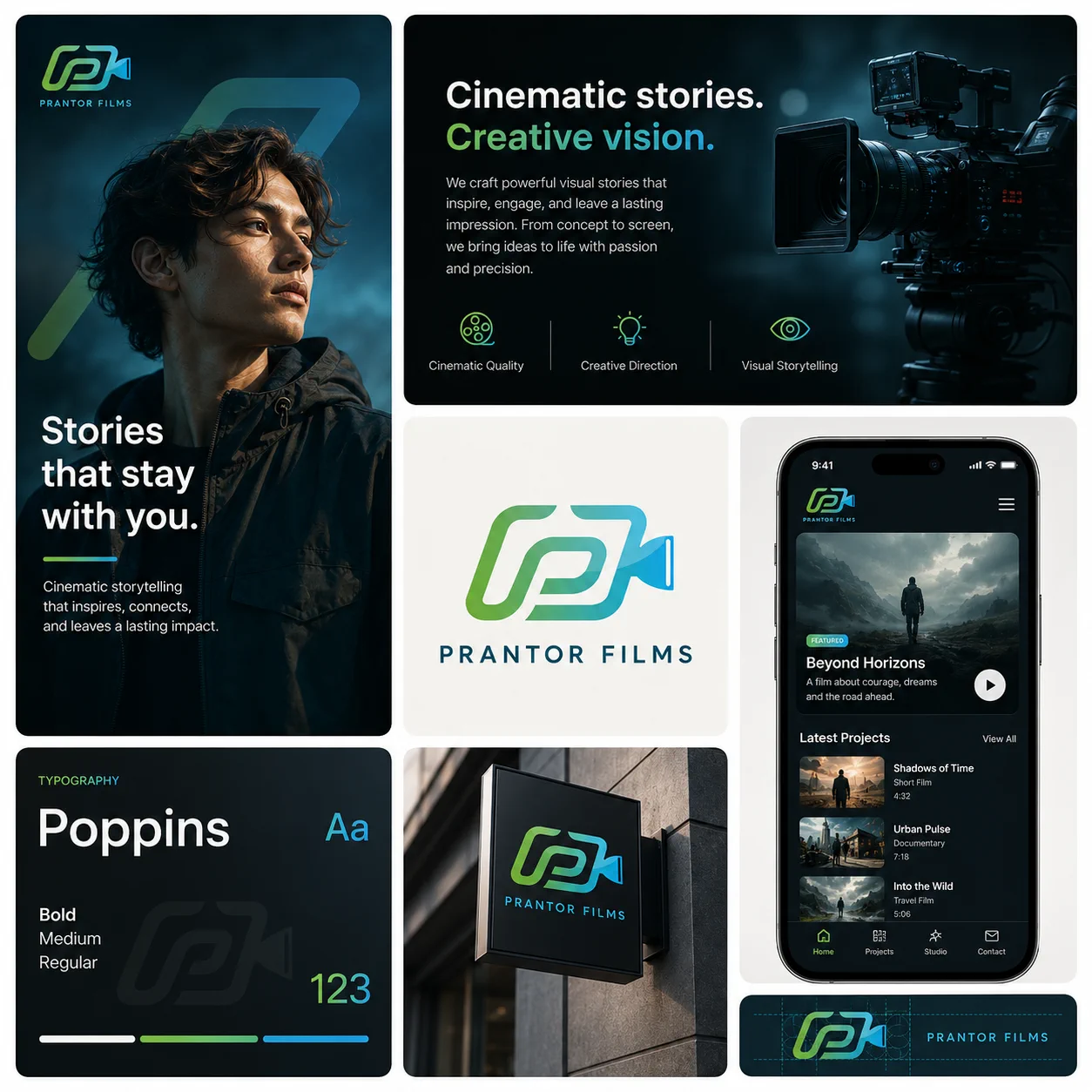 Prantor Films creative direction artwork