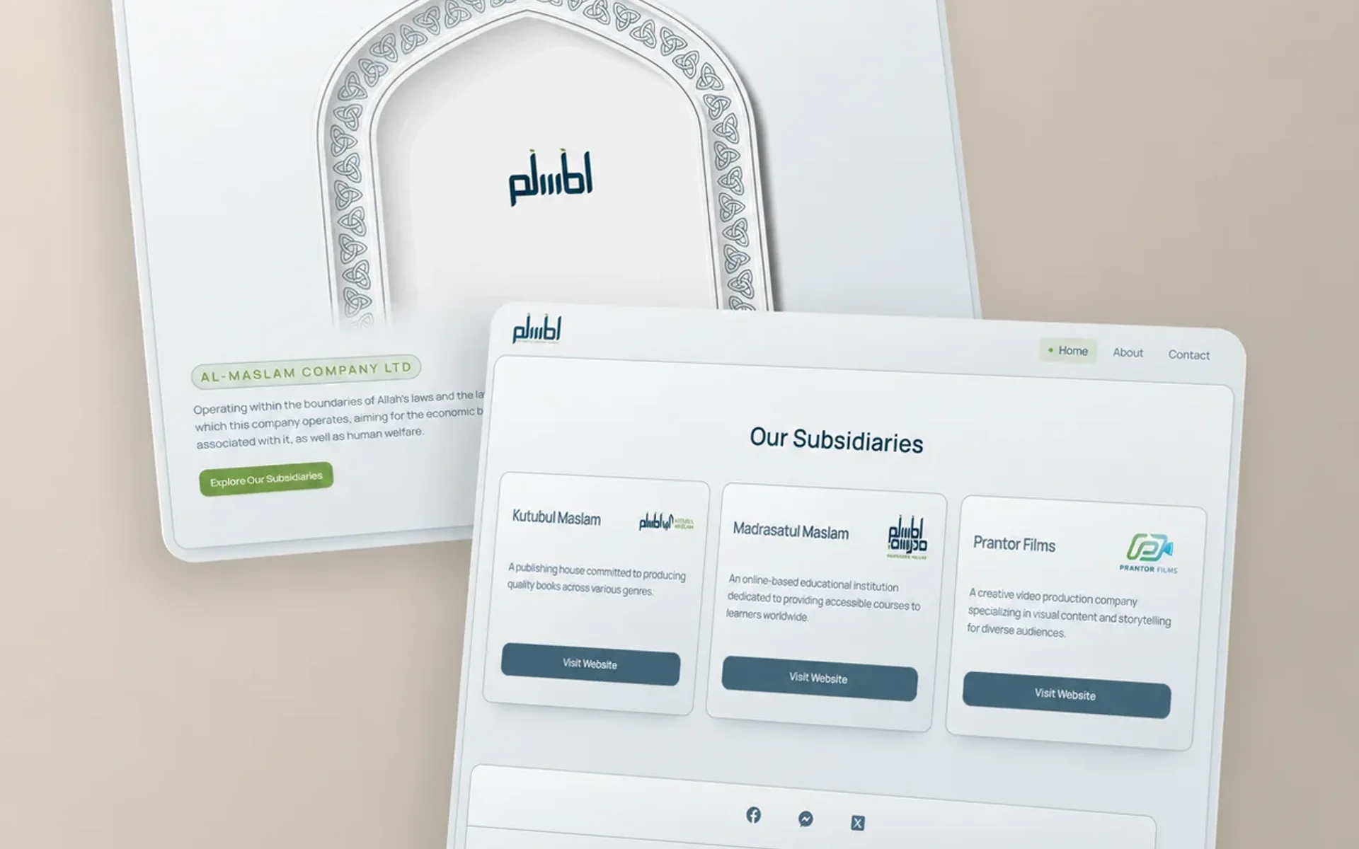 Al Maslam delivered website view 2